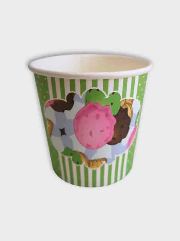 Paper containers for ice cream