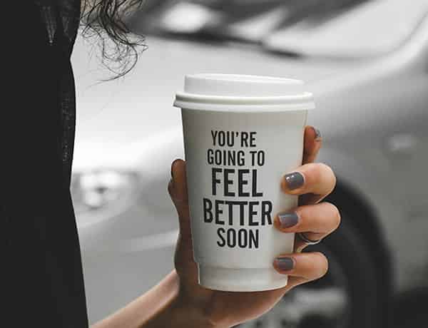disposable cardboard coffee cup