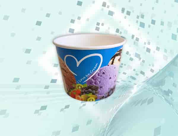 Cardboard containers for ice cream