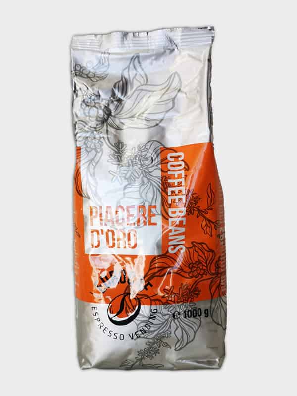 Eurocaf coffee beans piacere doro orange